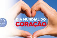 Neste 29 de setembro, quando é celebrado o Dia Mundial do Coração, a Secretaria de Estado da Saúde alerta a população sobre a importância de manter hábitos saudáveis, como boa alimentação, atividade física e combate ao estresse para evitar doenças do aparelho circulatório. 