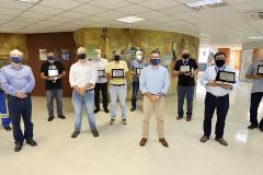 Na semana do Dia do Portuário, 39 colaboradores com mais de 40 anos de casa recebem placa de agradecimento pelos serviços prestados.