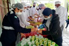 Evento do programa Porto em Ação ofereceu testes de glicemia, aferição de glicose, corte de cabelo, distribuição de kits de jogos lúdicos, atividades físicas e orientações da Marinha e Guarda Portuária.