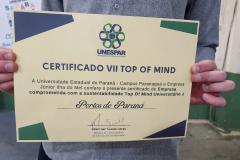 Prêmio foi na categoria Empresa Comprometida com a Sustentabilidade. Só foram premiadas personalidades e empresas lembradas por mais de 50% dos entrevistados.