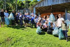 Ação preparou a comunidade para evento agendado dia 25, com oficina de confecção de biodigestores e orientações sobre saneamento básico e