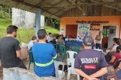 Além do conhecimento repassado foi também entregue aos moradores uma cartilha que ensina a instalar o sistema com biodigestor. Ação faz do programa de educação ambiental da empresa pública.