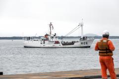 Porto de Paranaguá recebe navio da Marinha para exercício de oficiais do Exército