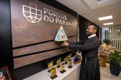 Imagem da Nossa Senhora do Rocio visita a Portos do Paraná