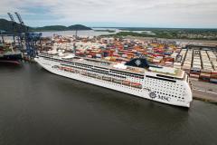 Mais de 39 mil cruzeiristas e tripulantes passaram pelo Porto de Paranaguá