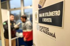 Portos do Paraná altera margem de segurança em testes de bafômetro