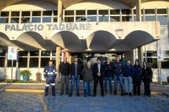 Estrutura da malha ferroviária do complexo portuário é apresentada a equipe técnica do Governo Federal