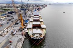 Paranaguá registra maior movimentação de fertilizantes com um único navio