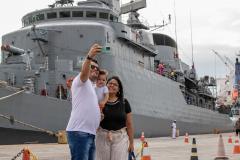 Navio de Guerra da Marinha recebe 750 visitantes