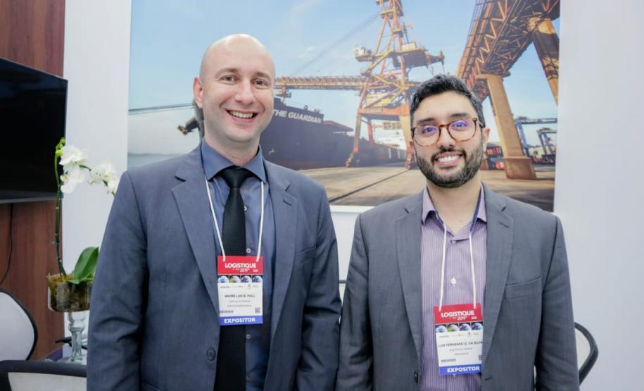 Presidente Luiz Fernando Garcia e diretor de Desenvolvimento Empresarial, André Pioli, juntos na Logistique