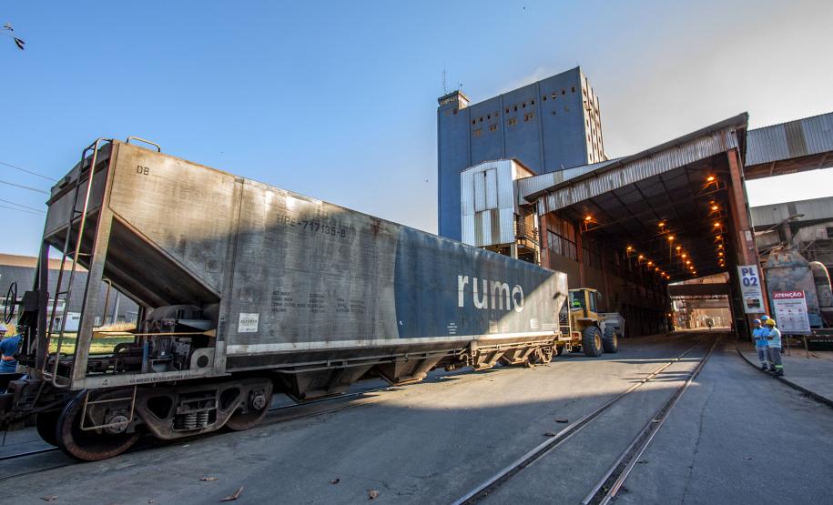 Estatística mostra que nos oito últimos meses, complexo de exportação de grãos do Porto de Paranaguá carregou meio milhão de tonelada a mais de grãos, em comparação com 2018