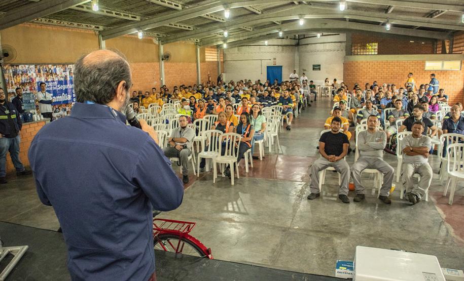 Encontro anual reúne empregados da Portos do Paraná, Ogmo, órgão gestor da mão de obra dos trabalhadores portuários avulsos, e mais 13 empresas. Este ano, o foco está nas atividades em altura, mas são abordados diversos temas sobre as rotinas dos profissionais.