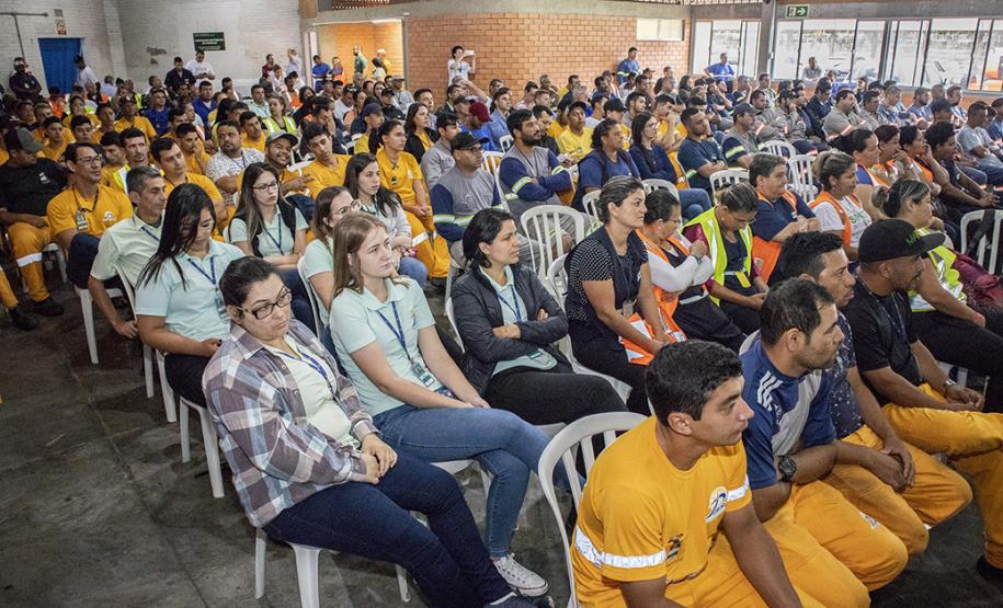 Cerca de 1100 trabalhadores prestigiaram o encontro de reflexão sobre prevenção de acidentes de trabalho e também de muita confraternização
