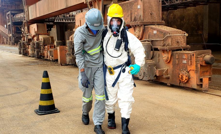 Esta é a primeira ação deste tipo e preparou trabalhadores de vários setores e empresas para dar resposta rápida e eficaz em caso de contato com produtos usados na fumigação