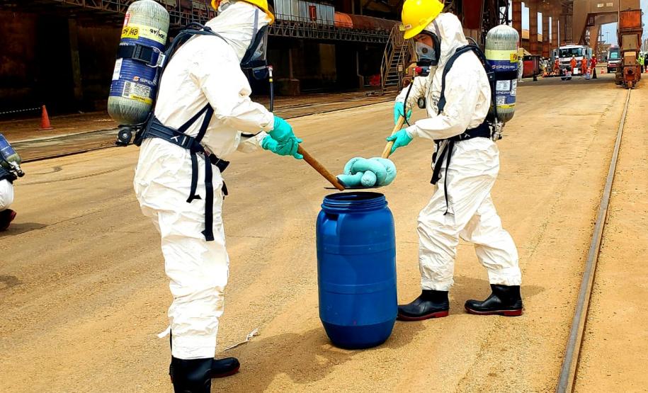 Esta é a primeira ação deste tipo e preparou trabalhadores de vários setores e empresas para dar resposta rápida e eficaz em caso de contato com produtos usados na fumigação