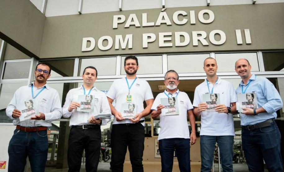Portos do Paraná participa do “Dia D” de combate à dengue. Ação mobilizou trabalhadores portuários, funcionários da empresa pública e caminhoneiros em Paranaguá