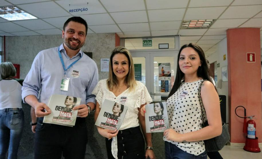 Portos do Paraná participa do “Dia D” de combate à dengue. Ação mobilizou trabalhadores portuários, funcionários da empresa pública e caminhoneiros em Paranaguá