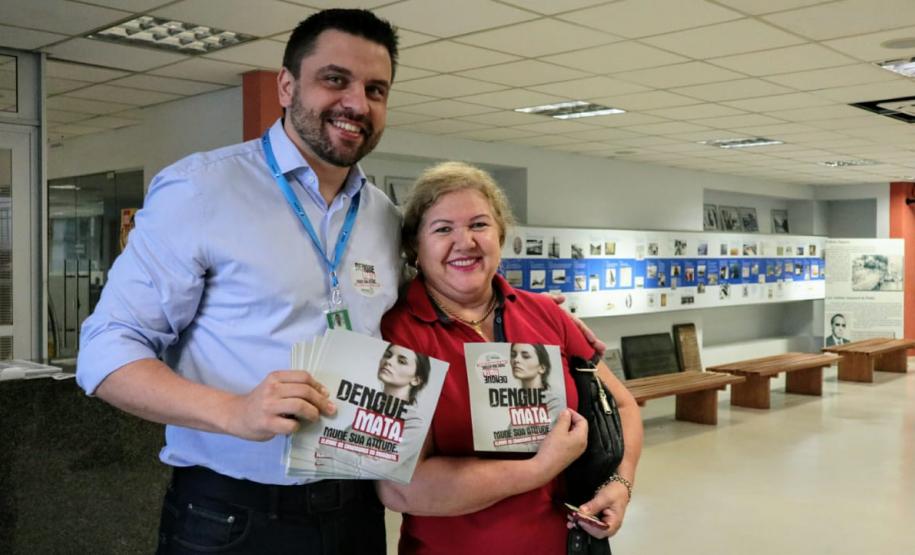 Portos do Paraná participa do “Dia D” de combate à dengue. Ação mobilizou trabalhadores portuários, funcionários da empresa pública e caminhoneiros em Paranaguá