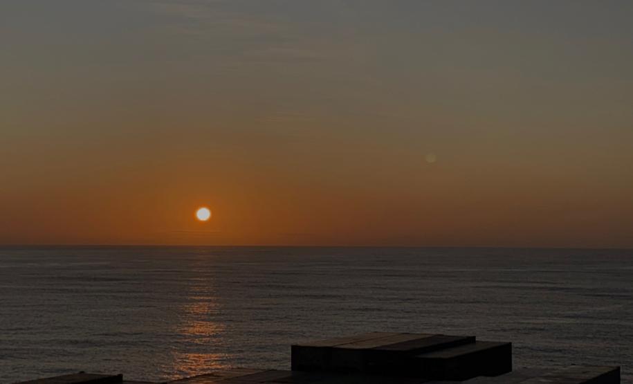 Viajante se aventurou com o marido e atravessou o Atlântico num navio porta contêiner