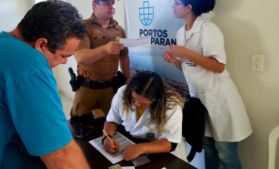 Primeira edição do ano do projeto foi realizado no Porto de Paranaguá. Em 2020 também vai contemplar as comunidades das ilhas que estão nas áreas de abrangência dos Portos de Paranaguá e Antonina.