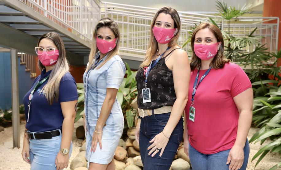 Para lembrar da importância de cuidar-se, como parte do empodeiramento delas, esta semana, a empresa pública distribuiu às quase 80 mulheres do quadro, máscaras cor de rosa, com um convite para a palestra, que encerra a ação na próxima quinta-feira, dia 29.