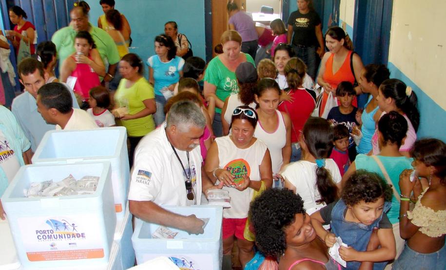 Distribuição de leite de soja