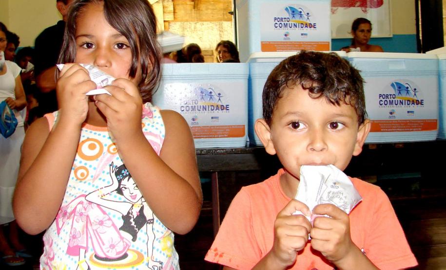 Distribuição de leite de soja