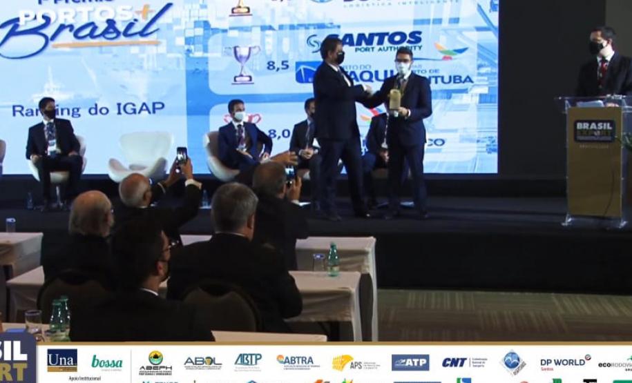 Empresa pública venceu em duas das quatro categorias do prêmio “Portos + Brasil”, entregue na noite desta terça-feira (25), pelo Ministério da Infraestrutura.