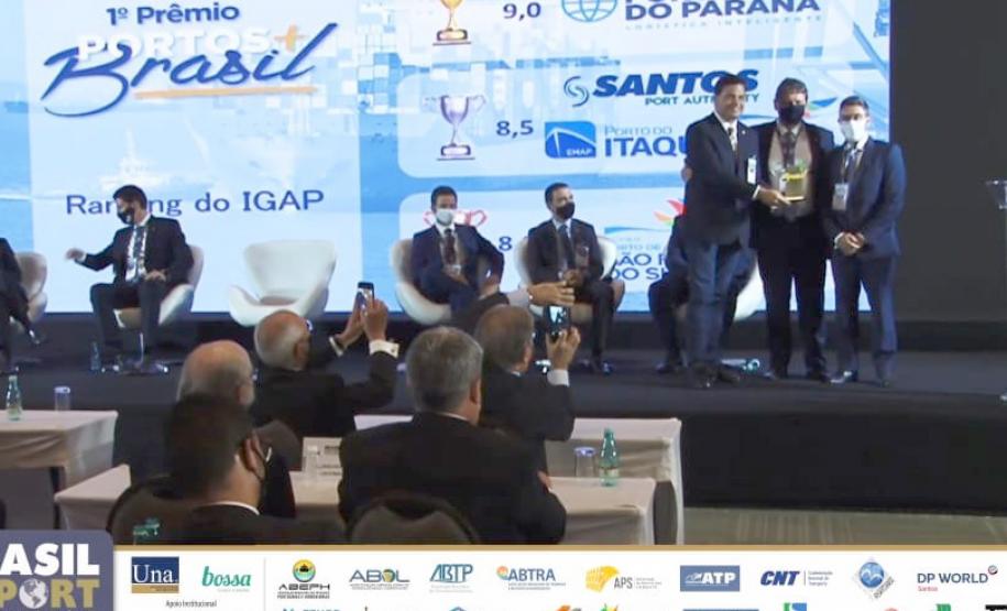 Empresa pública venceu em duas das quatro categorias do prêmio “Portos + Brasil”, entregue na noite desta terça-feira (25), pelo Ministério da Infraestrutura.