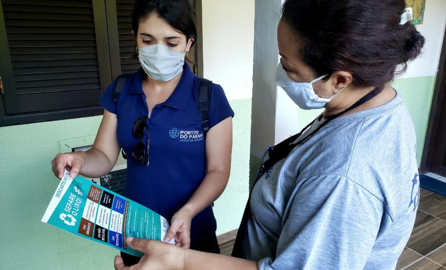 Empresa Portos do Paraná desenvolve projeto em parceria com a administração local da Ilha e Secretaria Municipal de Agricultura e Pesca. Objetivo é conscientizar moradores e turistas.