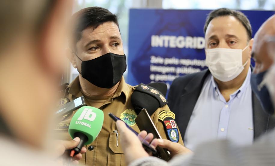 Entre os assuntos em questão, destaque para a melhoria da segurança pública no porto e em toda cidade de Paranaguá.