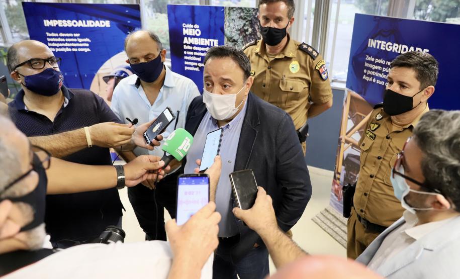 Entre os assuntos em questão, destaque para a melhoria da segurança pública no porto e em toda cidade de Paranaguá.