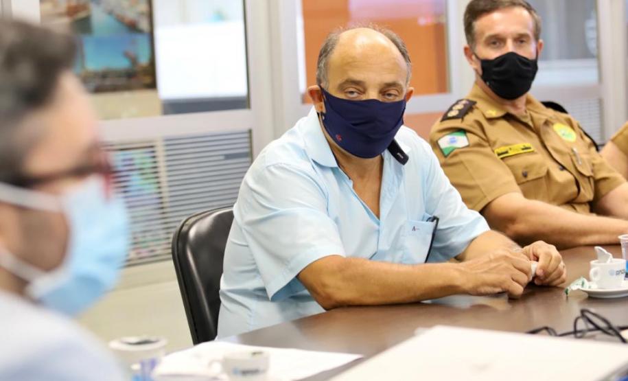 O presidente da Comissão de Assuntos Portuários da Câmara Municipal de Paranaguá, vereador Luizinho Maranhão, acompanhou as agendas locais do deputado.