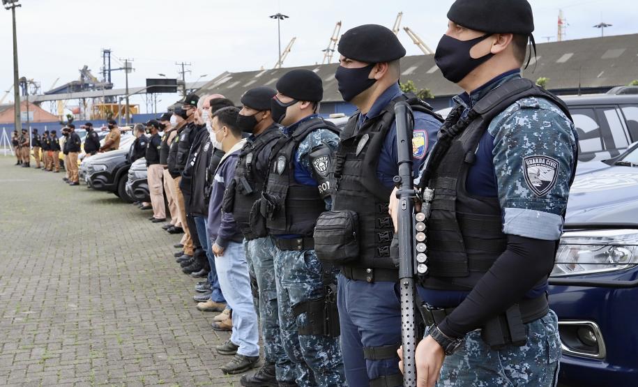 Operações tem o objetivo de enfraquecer crimes que envolvem as cargas destinadas ao Porto de Paranaguá. Objetivo é padronizar as ações contra crimes na área portuária, principalmente as vazadas – em que criminosos abrem as bicas dos caminhões de grãos para roubar a carga.