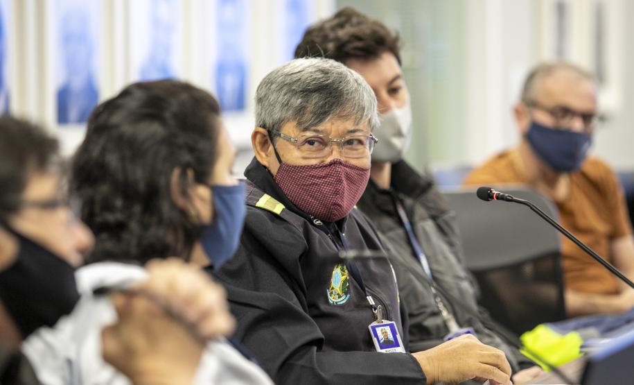 Participaram do encontro diversos setores da Portos do Paraná, ANTAQ, Polícia Federal, Receita Federal e UASP. Inspeção será de 24 a 26 de agosto.