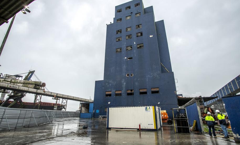 Silo obsoleto será demolido para dar mais espaço operacional ao Porto de Paranaguá
