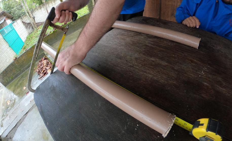 Sistema de proteção de nascentes evita contaminação da água. Trabalho faz parte do projeto de readequação de microssistemas de abastecimento de água nas áreas de abrangência dos portos paranaenses.