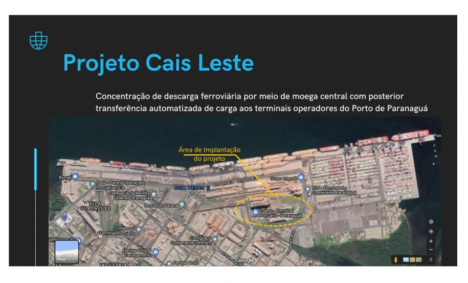 A Portos do Paraná agendou para o dia 20 de outubro a apresentação à comunidade do projeto de centralização da descarga ferroviária em uma moega exclusiva para trens no Corredor de Exportação da região Leste do Porto de Paranaguá. A audiência pública do plano, conhecido como “Moegão”, será online e aberta à participação da população.