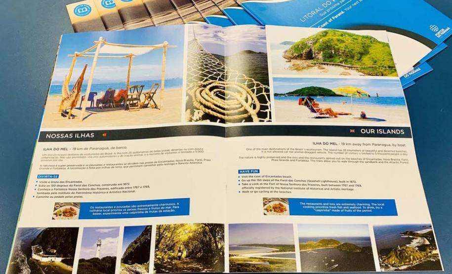 Publicação inédita, que divulga opções de lazer, gastronomia, locais históricos e belezas naturais na região, estará disponível no estande da Paraná Turismo. Evento é o principal do tema na América Latina.