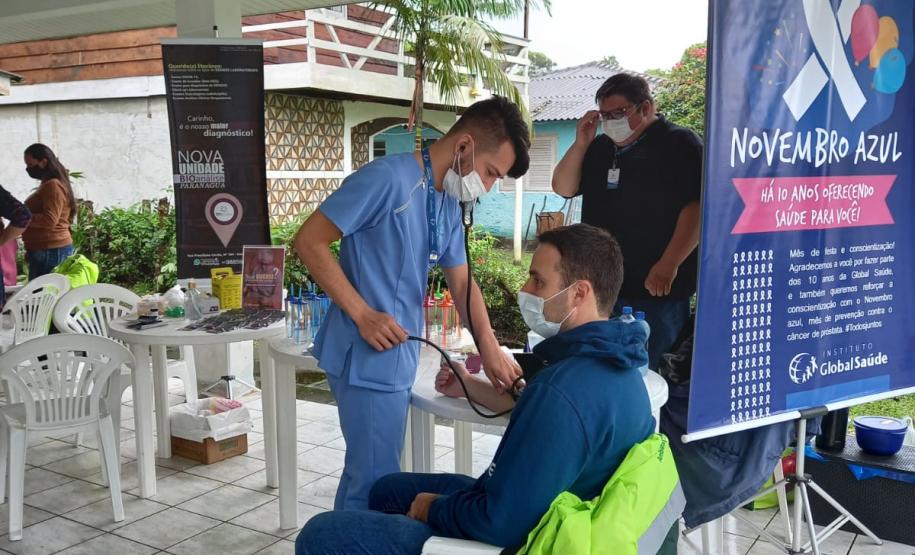 Evento do programa Porto em Ação ofereceu testes de glicemia, aferição de glicose, corte de cabelo, distribuição de kits de jogos lúdicos, atividades físicas e orientações da Marinha e Guarda Portuária.