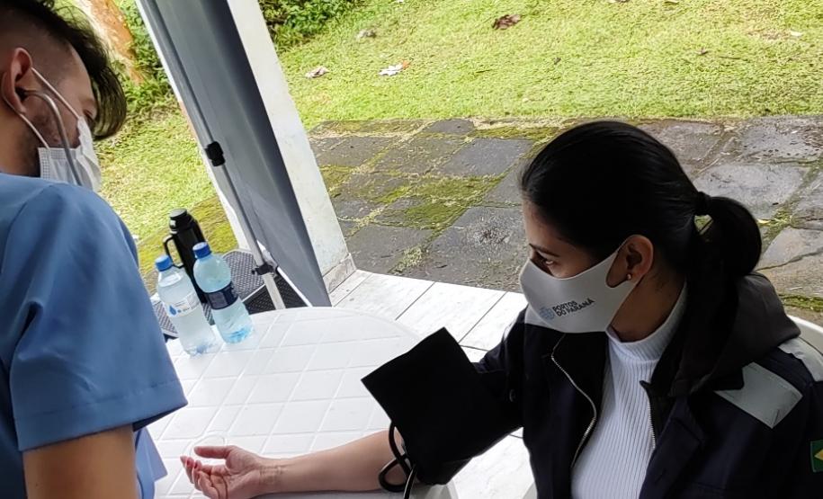 Evento do programa Porto em Ação ofereceu testes de glicemia, aferição de glicose, corte de cabelo, distribuição de kits de jogos lúdicos, atividades físicas e orientações da Marinha e Guarda Portuária.