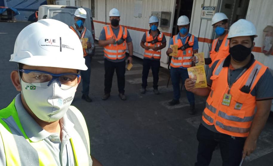 Campanha da Portos Paraná alerta trabalhadores sobre prevenção ao câncer de pele