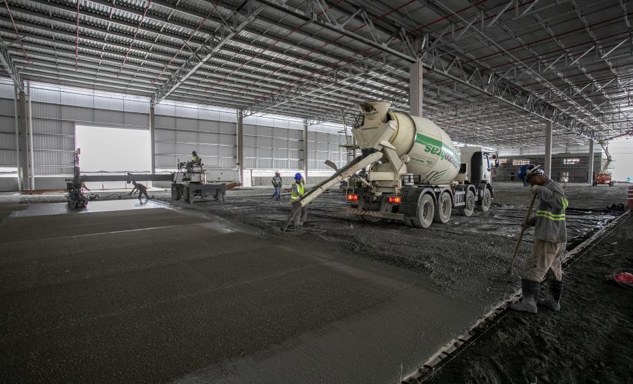 Obra do terminal de celulose do Porto de Paranaguá avança e unidade deve iniciar operação já neste ano