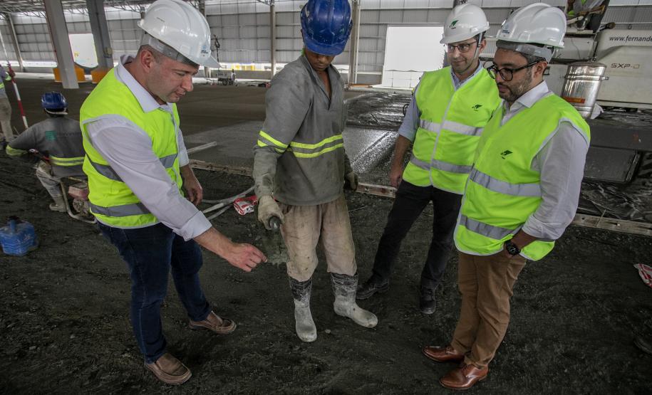 Obra do terminal de celulose do Porto de Paranaguá avança e unidade deve iniciar operação já neste ano