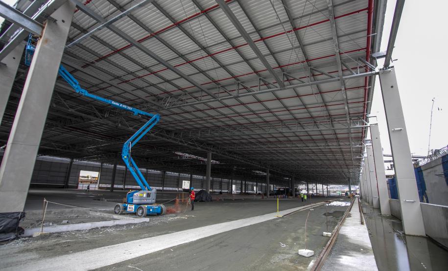 Obra do terminal de celulose do Porto de Paranaguá avança e unidade deve iniciar operação já neste ano