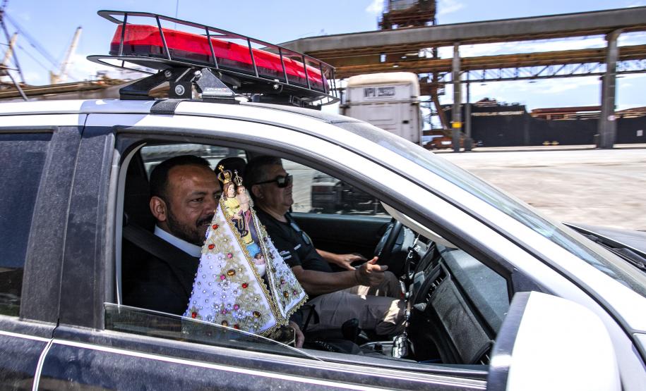 Porto de Paranaguá recebe imagem peregrina de Nossa Senhora do Rocio