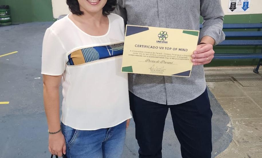 Prêmio foi na categoria Empresa Comprometida com a Sustentabilidade. Só foram premiadas personalidades e empresas lembradas por mais de 50% dos entrevistados.