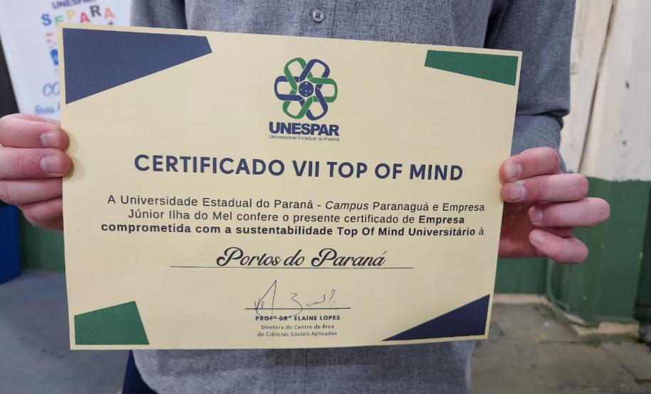 Prêmio foi na categoria Empresa Comprometida com a Sustentabilidade. Só foram premiadas personalidades e empresas lembradas por mais de 50% dos entrevistados.