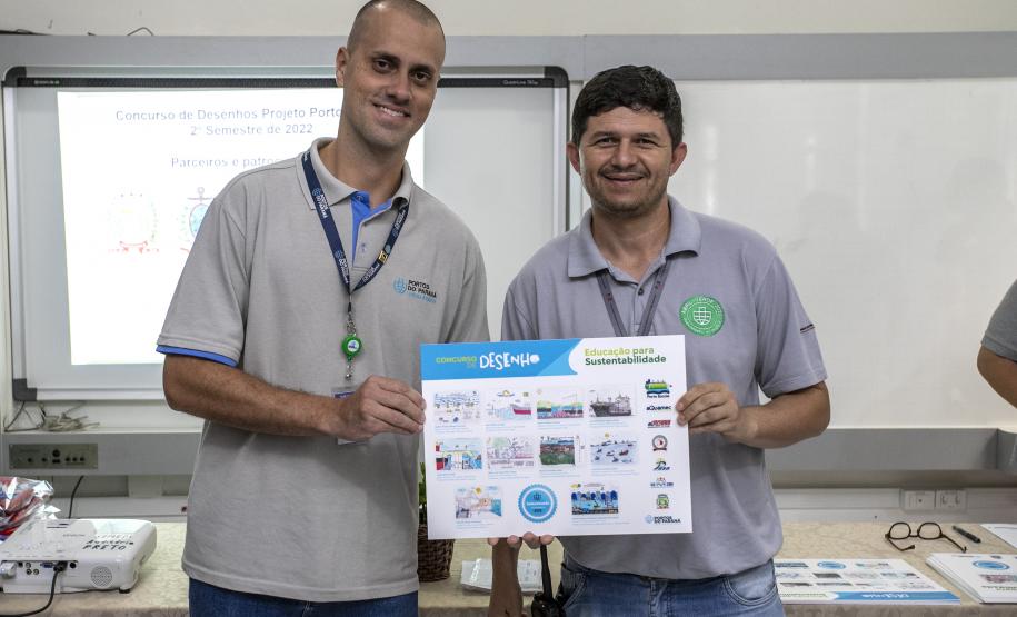 Cinco alunos de escolas municipais de Antonina e dez de Paranaguá, no Litoral, tiveram as suas artes selecionadas no projeto Porto Escola. Além de receberem o próprio desenho e frase impressos em placas gráficas, também ganharam um passeio pela Baía de Paranaguá.