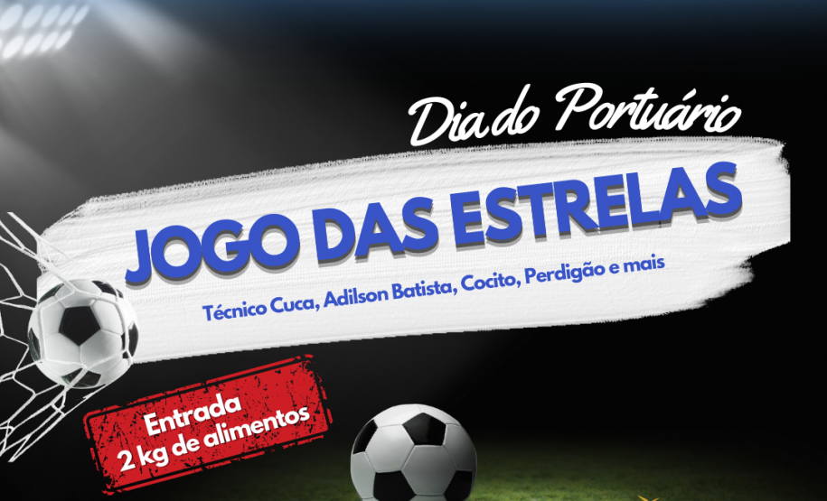 Partida beneficente no Dia do Portuário reúne ídolos em Paranaguá